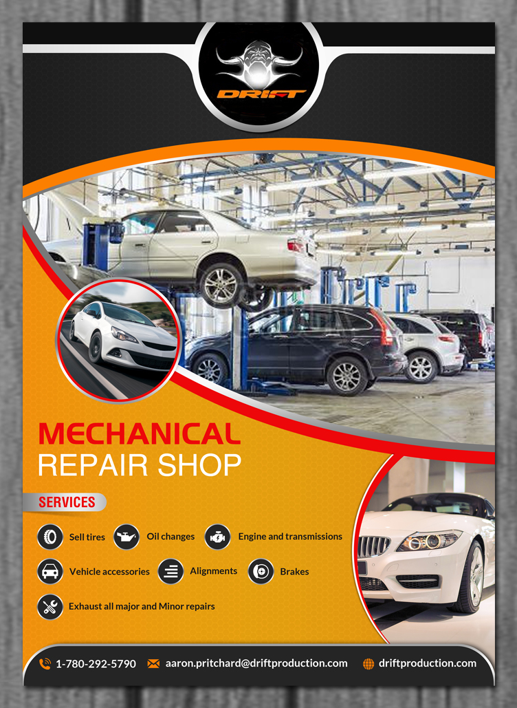 Flyer Design by creative.bugs for drift production services | Design #8408952