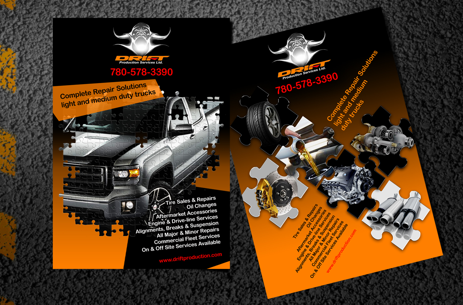 Flyer Design by Shaitan_batyr2015 for drift production services | Design: #8472168