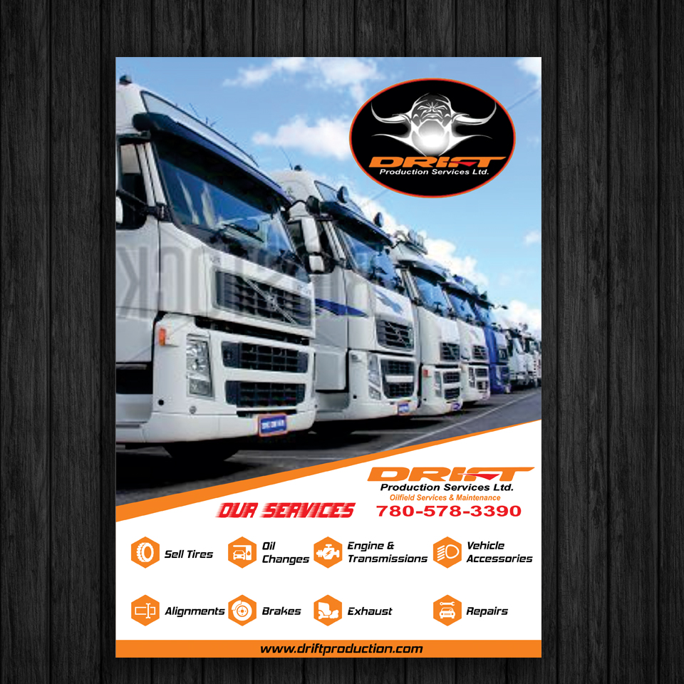 Flyer Design by ecorokerz for drift production services | Design #8398360