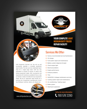 Flyer Design by pivotaldesign.biz for drift production services | Design: #8402582