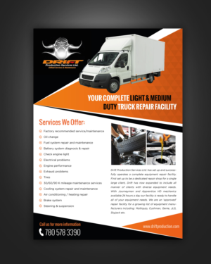 Flyer Design by pivotaldesign.biz for drift production services | Design: #8402583