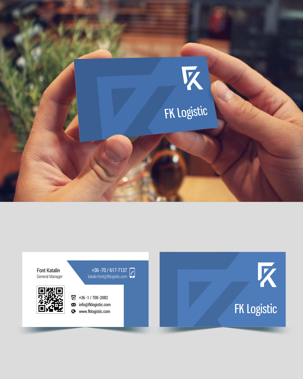 Business Card Design by Habeeb Muhammad for FK Logistic Hungary Kft | Design #8405537