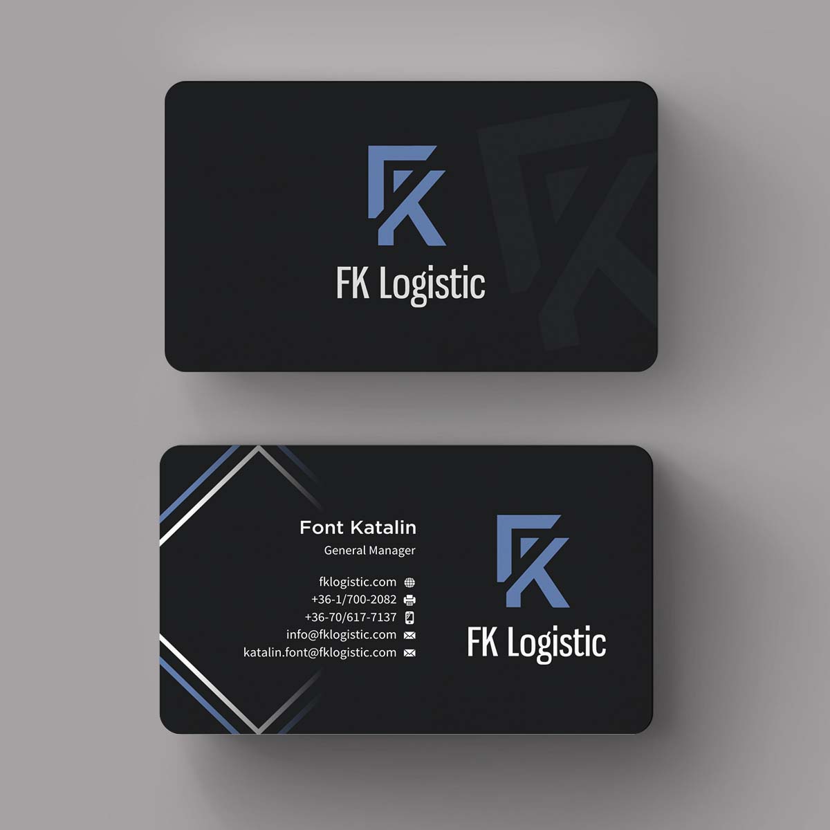 Business Card Design by INDIAN_Ashok for FK Logistic Hungary Kft | Design #8393462