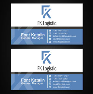 Visitenkarten-Design von Lanka Ama für FK Logistic Hungary Kft | Design: #8396795