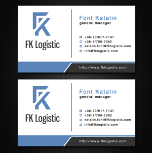 Business Card Design by Lanka Ama for FK Logistic Hungary Kft | Design: #8396811