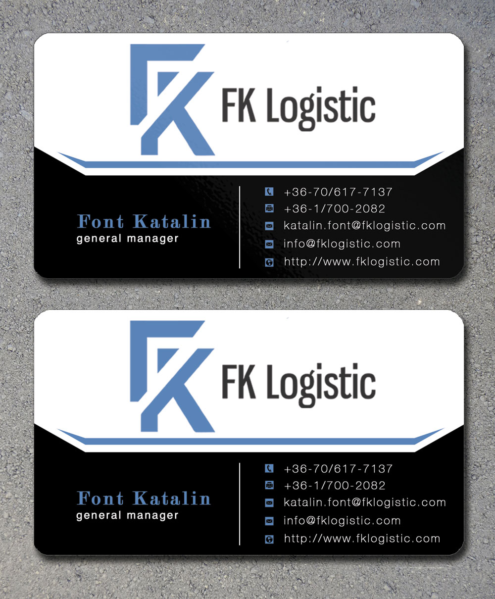Business Card Design by Lanka Ama for FK Logistic Hungary Kft | Design #8396812