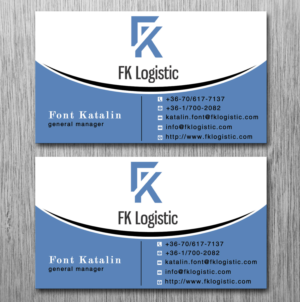 Business Card Design by Lanka Ama for FK Logistic Hungary Kft | Design: #8396813