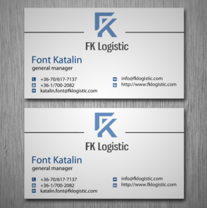 Business Card Design by Lanka Ama for FK Logistic Hungary Kft | Design: #8396825