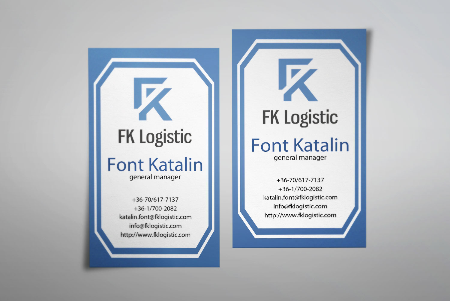 Business Card Design by Lanka Ama for FK Logistic Hungary Kft | Design #8396828
