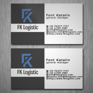 Business Card Design by Lanka Ama for FK Logistic Hungary Kft | Design: #8396850