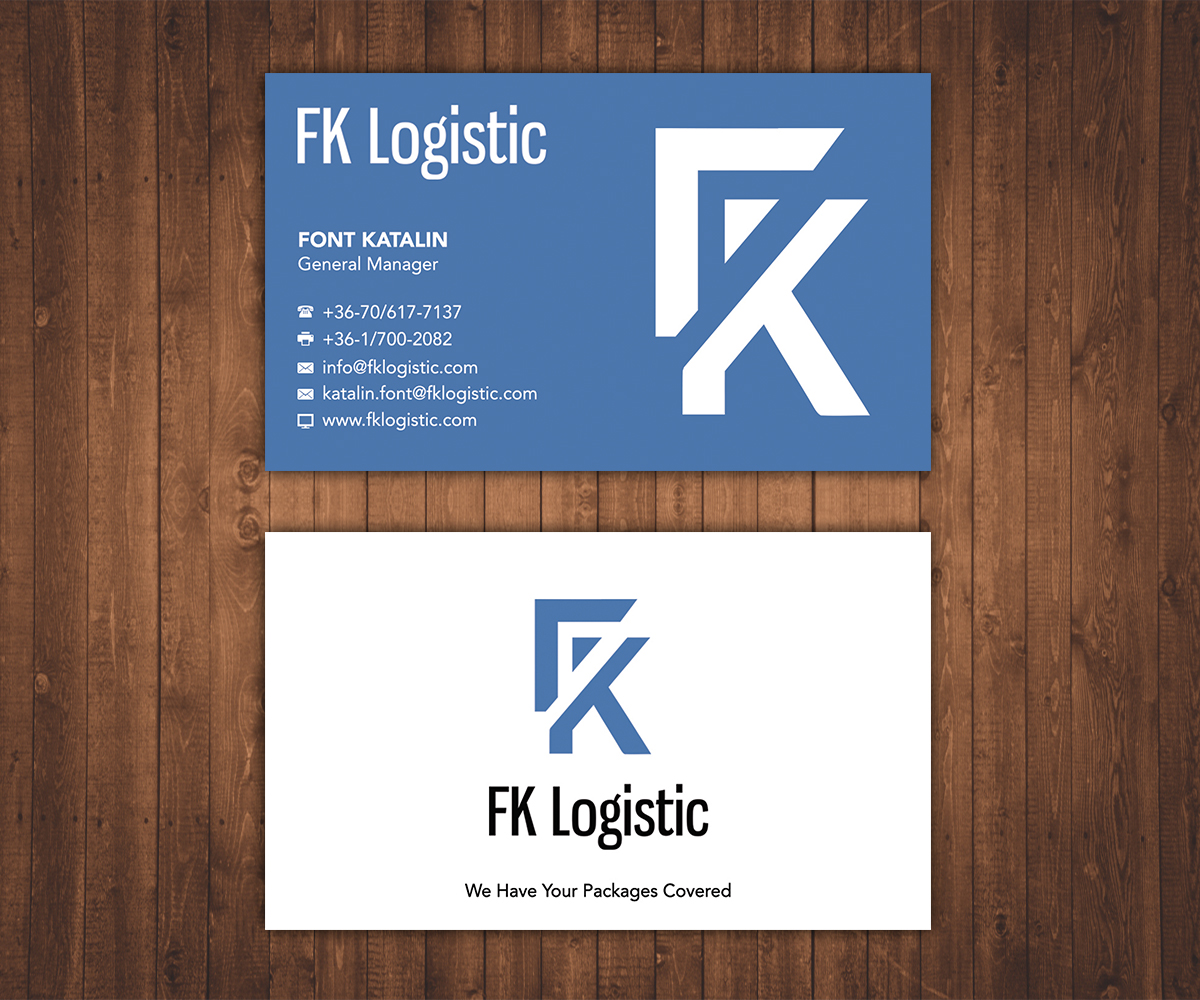 Business Card Design by Stylez Designz for FK Logistic Hungary Kft | Design #8439838
