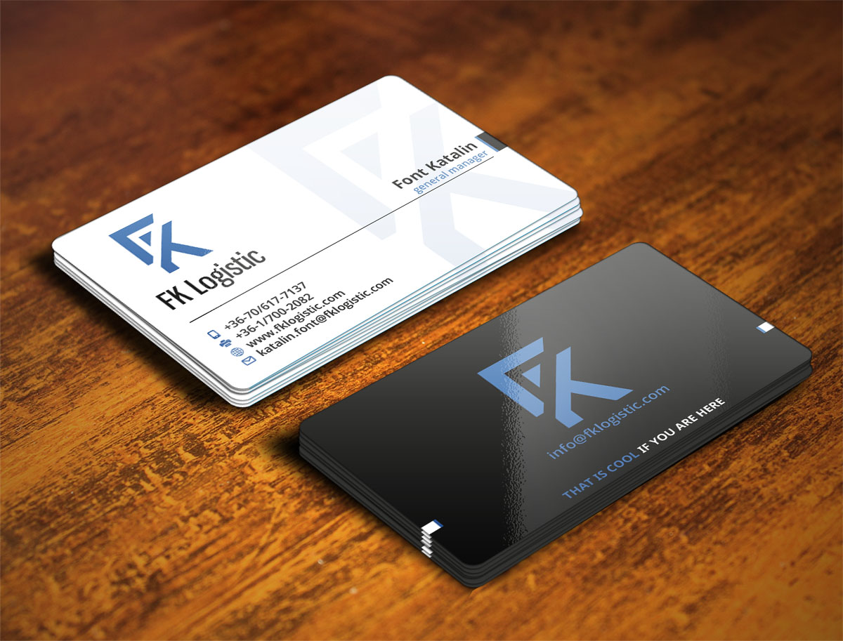 Business Card Design by Verified artistry (Design garden) for FK Logistic Hungary Kft | Design #8407972