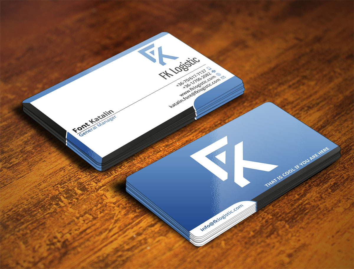 Business Card Design by Verified artistry (Design garden) for FK Logistic Hungary Kft | Design #8407975