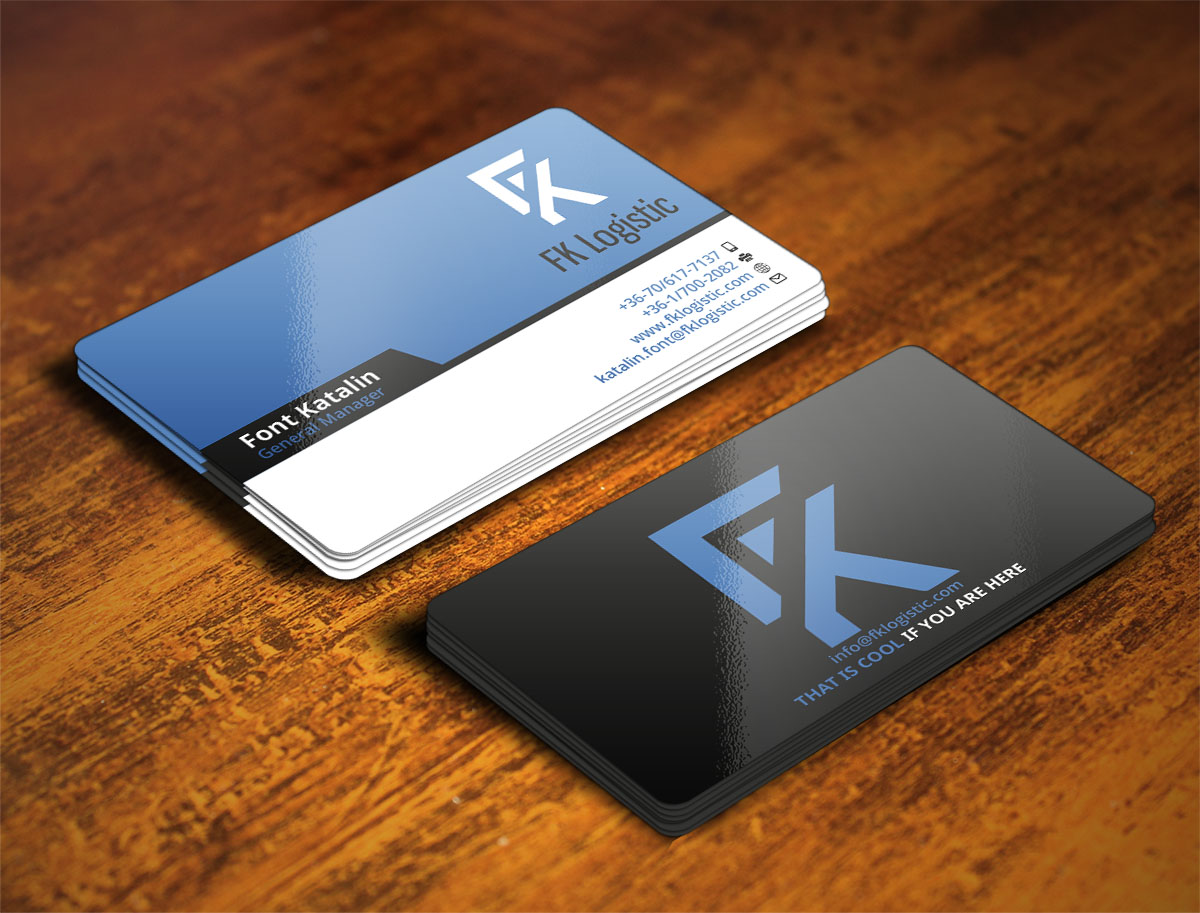 Business Card Design by Verified artistry (Design garden) for FK Logistic Hungary Kft | Design #8407980