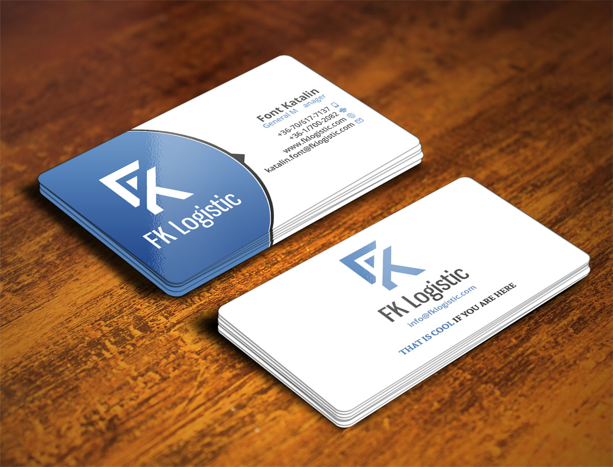Business Card Design by Verified artistry (Design garden) for FK Logistic Hungary Kft | Design #8407989