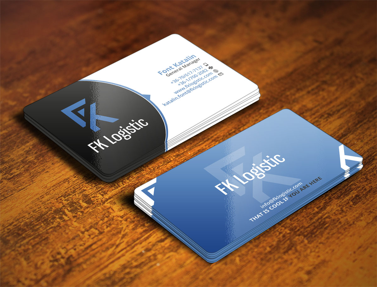 Business Card Design by Verified artistry (Design garden) for FK Logistic Hungary Kft | Design #8407992