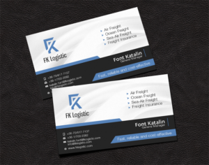 Business Card Design by DCMadrid for FK Logistic Hungary Kft | Design: #8428101