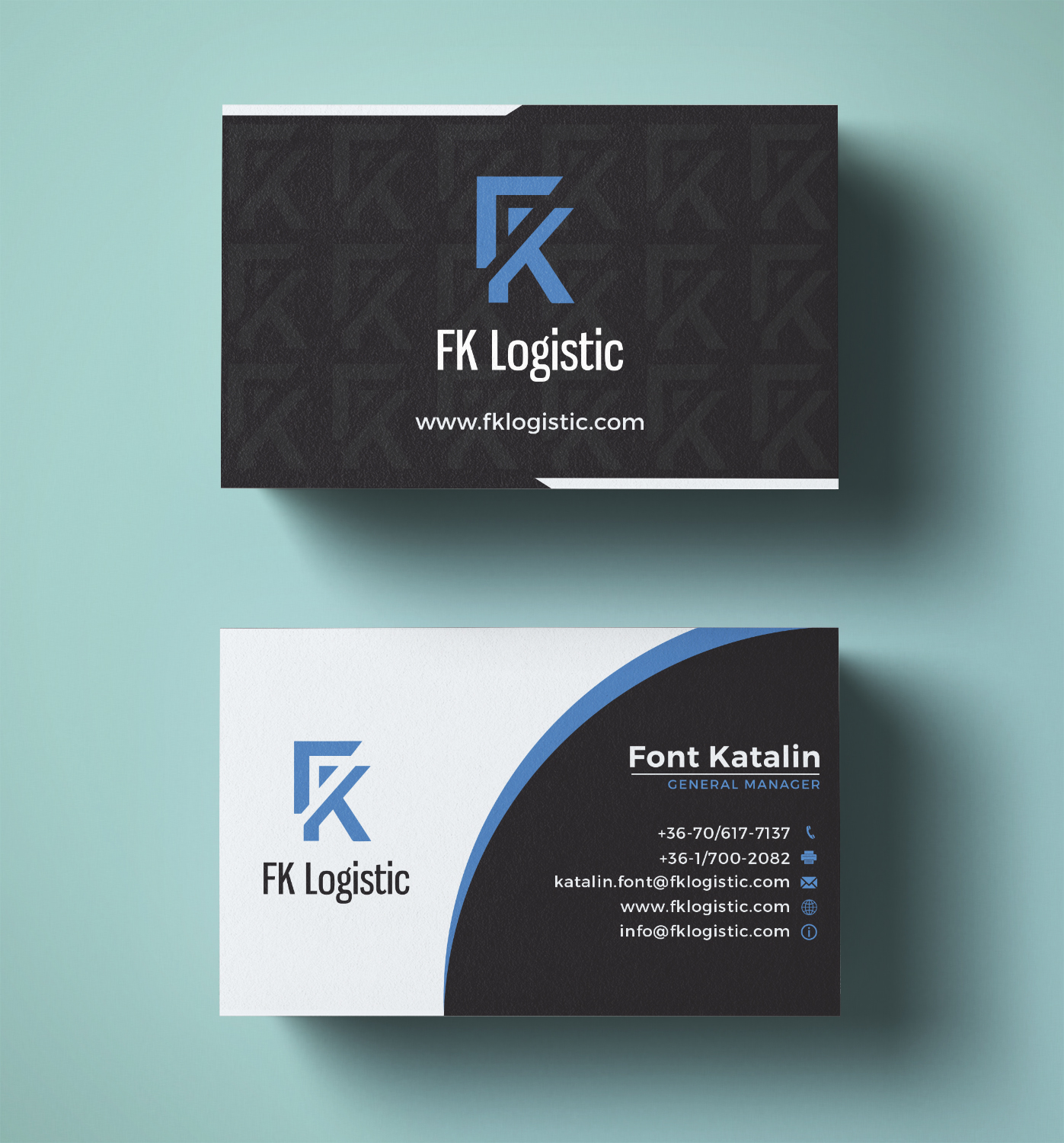 Business Card Design by Barney Stinson for FK Logistic Hungary Kft | Design #8406192