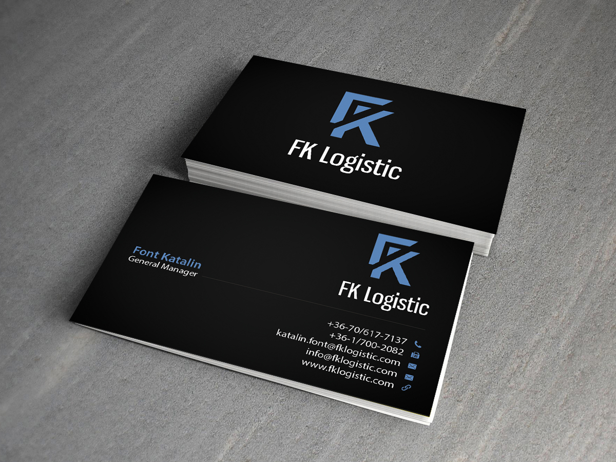 Business Card Design by Creations Box 2015 for FK Logistic Hungary Kft | Design #8404275