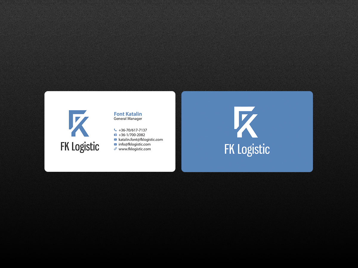 Business Card Design by Creations Box 2015 for FK Logistic Hungary Kft | Design #8404284