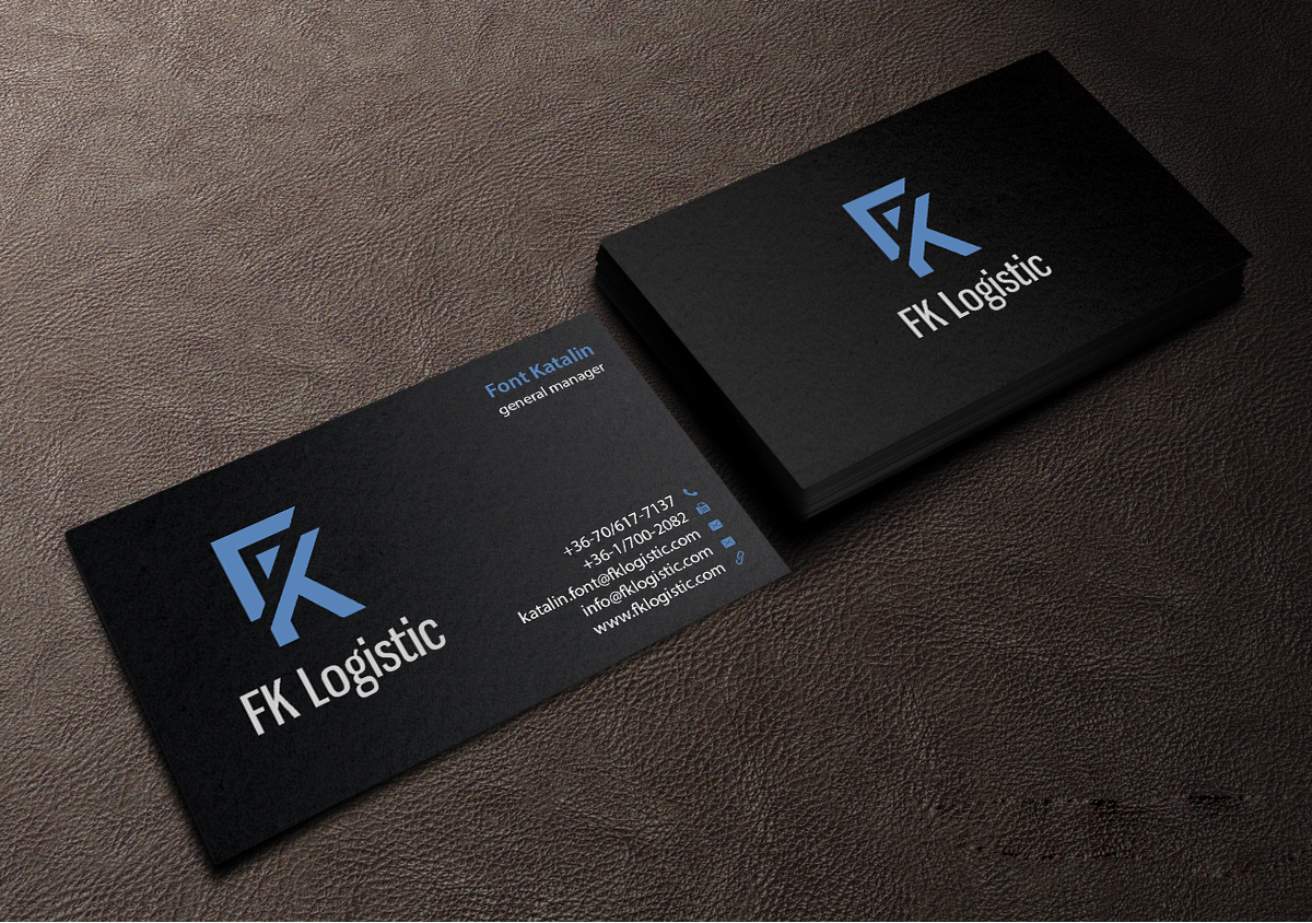 Business Card Design by Creations Box 2015 for FK Logistic Hungary Kft | Design #8404289