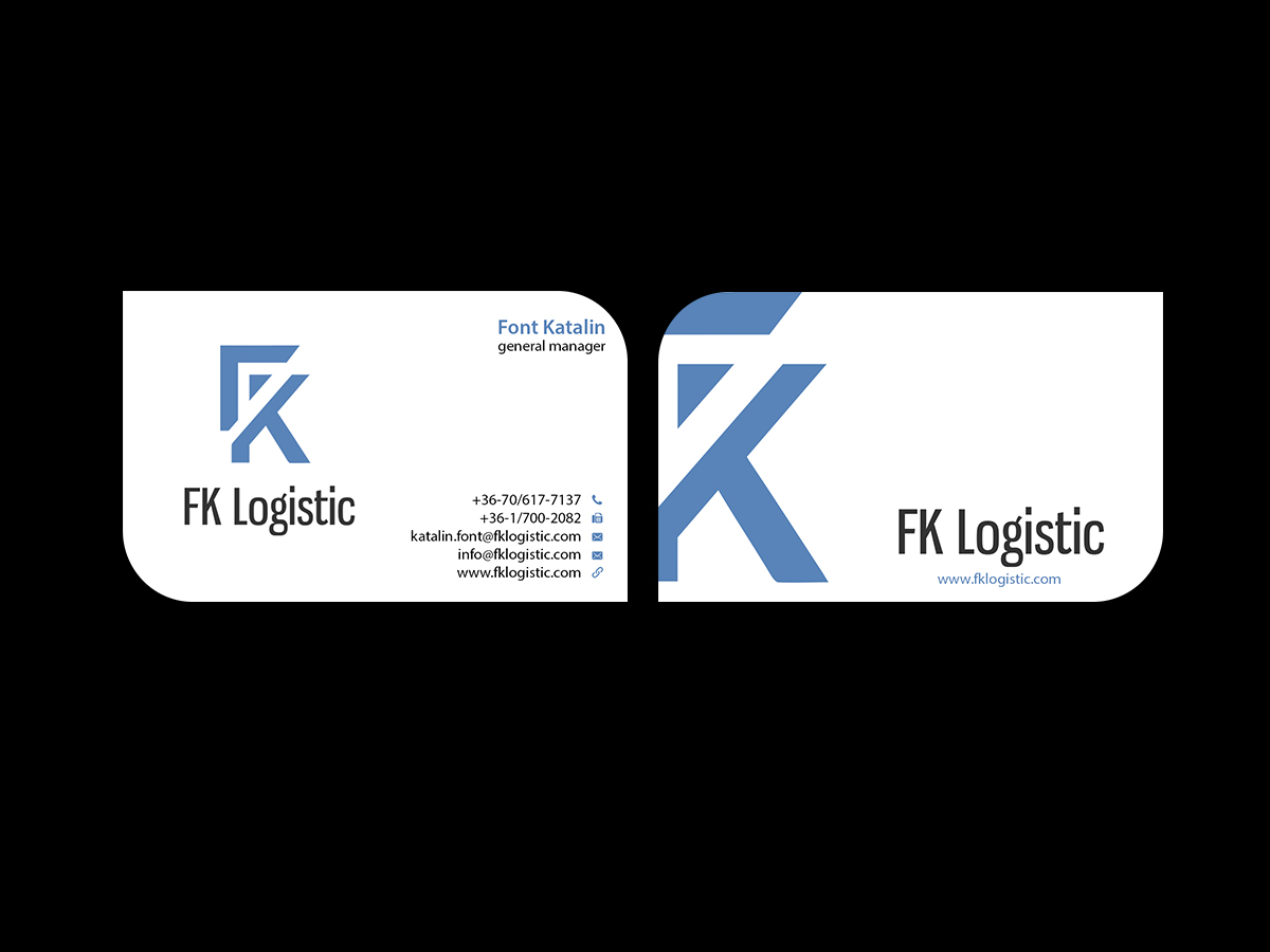 Business Card Design by Creations Box 2015 for FK Logistic Hungary Kft | Design #8404299