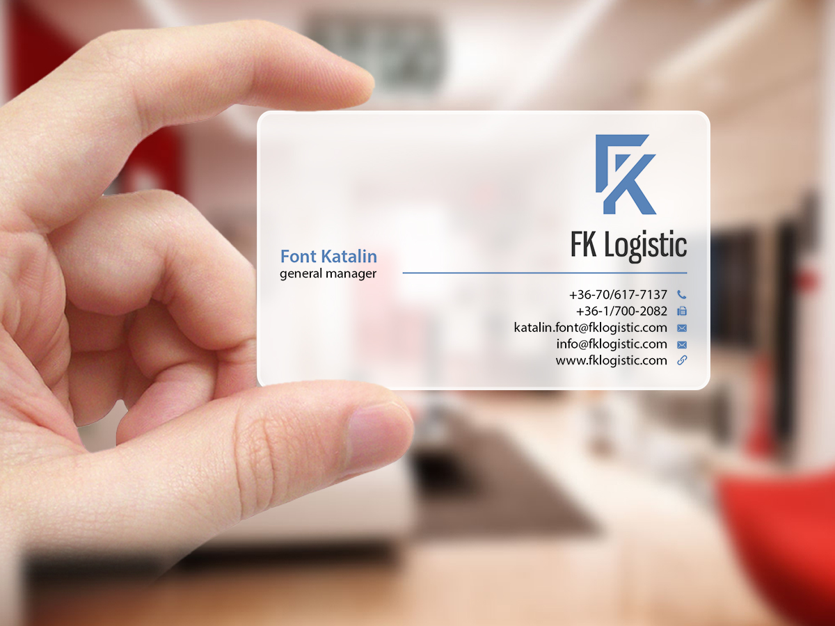Business Card Design by Creations Box 2015 for FK Logistic Hungary Kft | Design #8404301