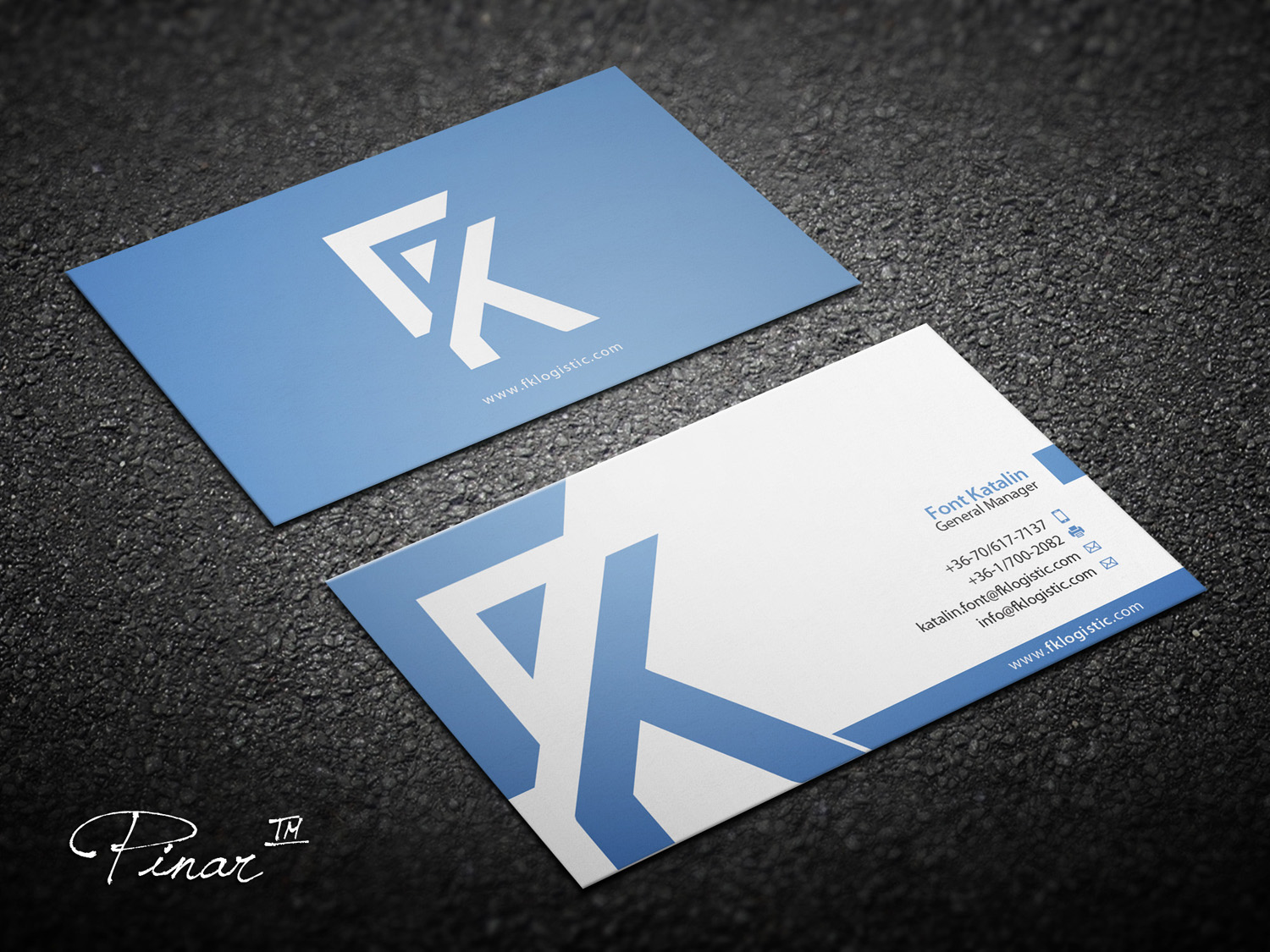 Business Card Design by OxonoArt for FK Logistic Hungary Kft | Design #8433908