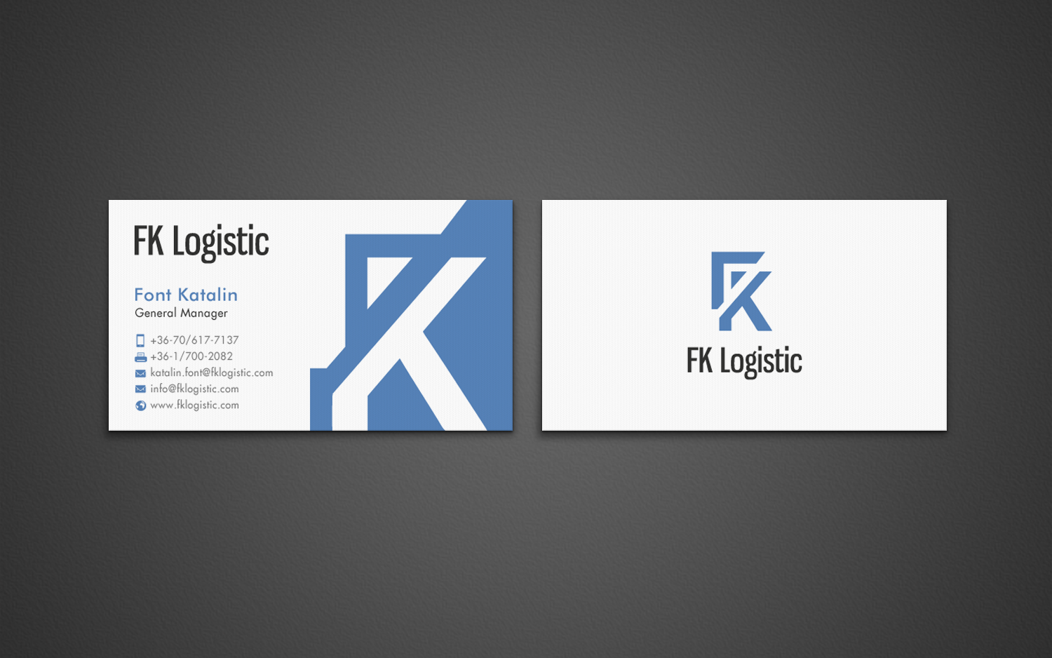 Business Card Design by chandrayaan.creative for FK Logistic Hungary Kft | Design #8403890