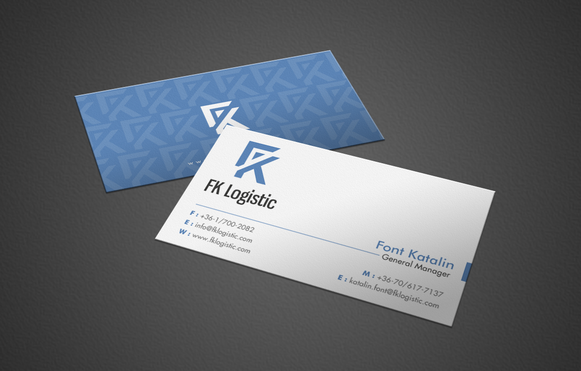 Diseño de Tarjeta de Presentación por chandrayaan.creative para FK Logistic Hungary Kft | Diseño #8403900