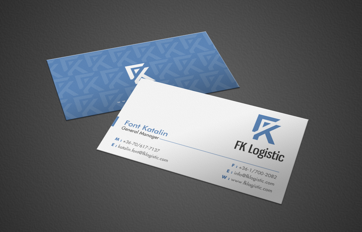 Business Card Design by chandrayaan.creative for FK Logistic Hungary Kft | Design #8403905