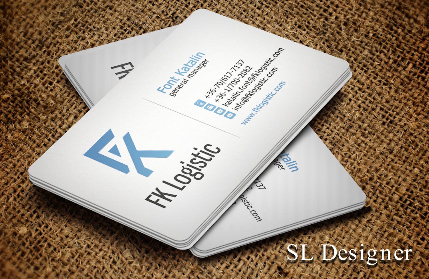 Business Card Design by SL Designer for FK Logistic Hungary Kft | Design #8393838
