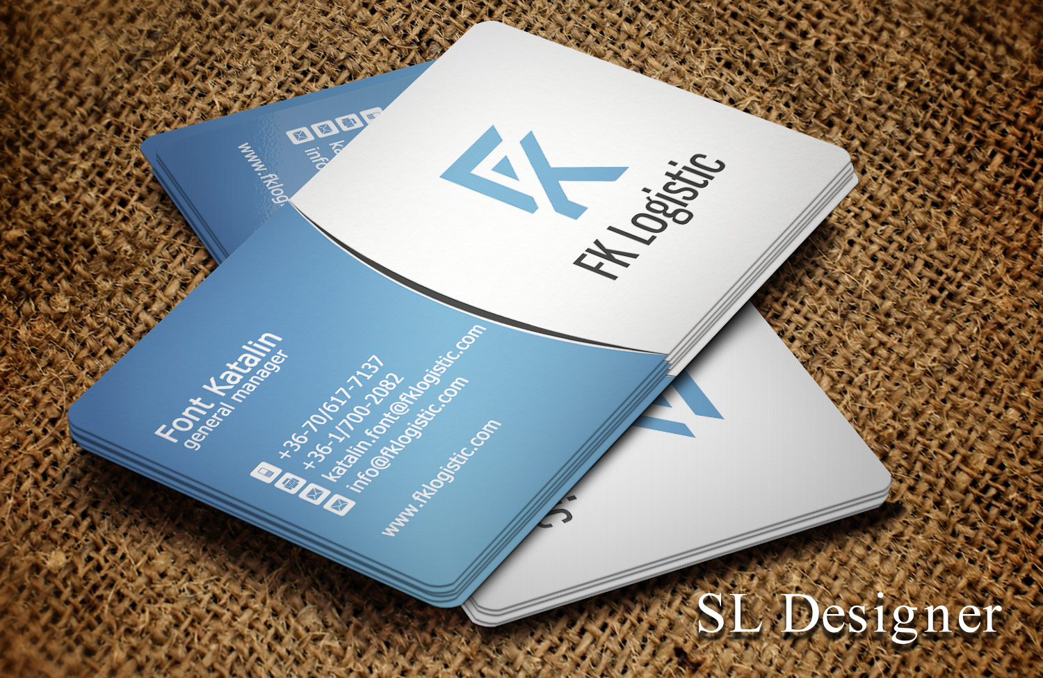 Design de Carte de Visite par SL Designer pour FK Logistic Hungary Kft | Design #8393839