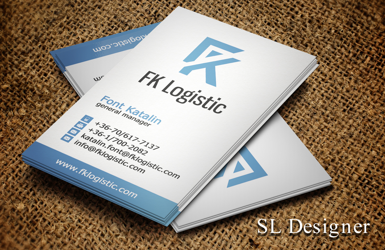 Business Card Design by SL Designer for FK Logistic Hungary Kft | Design #8393845