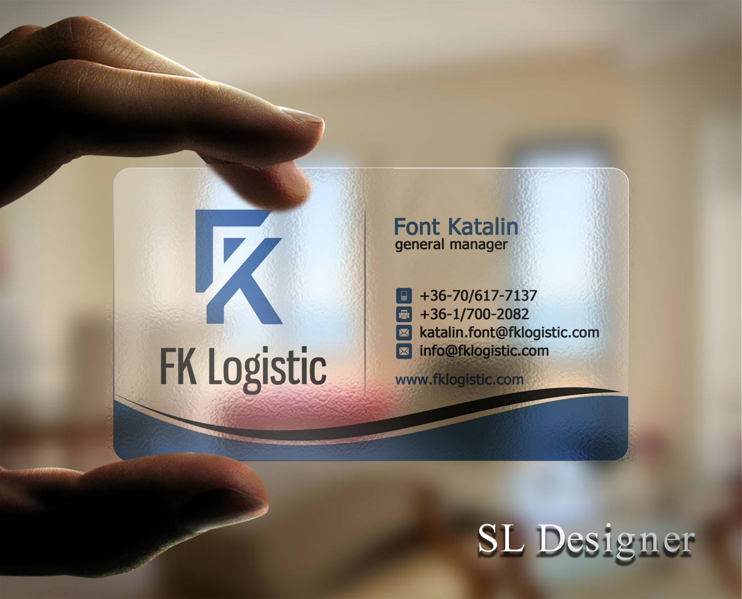 Business Card Design by SL Designer for FK Logistic Hungary Kft | Design #8393852