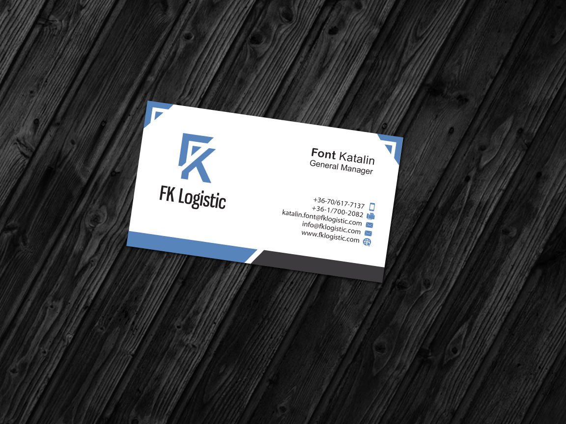 Design de Carte de Visite par S.R Creative One pour FK Logistic Hungary Kft | Design #8409537