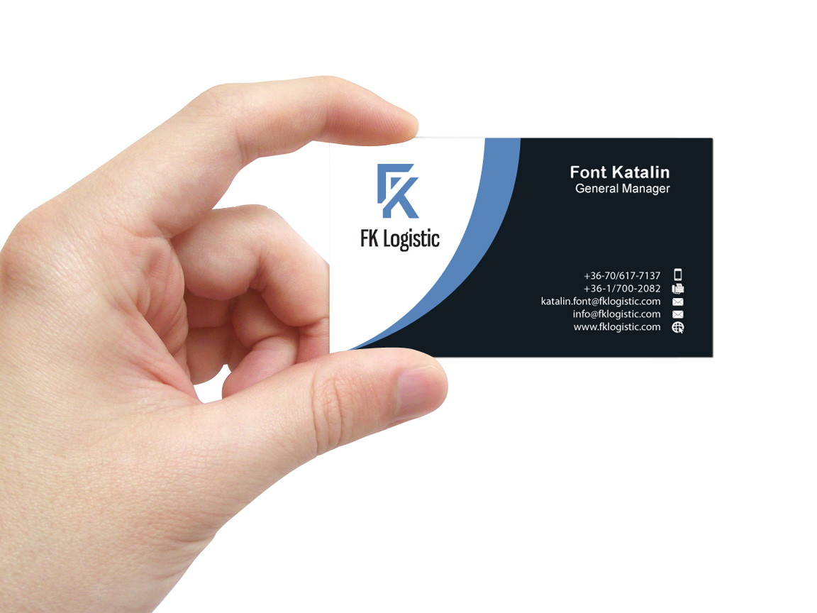 Business Card Design by S.R Creative One for FK Logistic Hungary Kft | Design #8436126