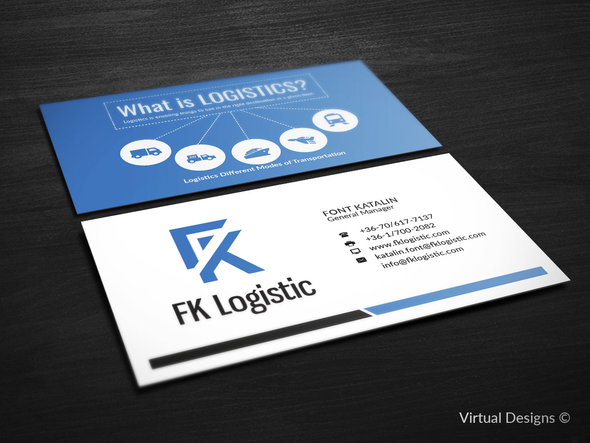 Business Card Design by SyncFuse™ Solutions for FK Logistic Hungary Kft | Design #8406336