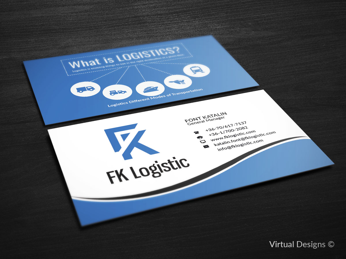 Business Card Design by SyncFuse™ Solutions for FK Logistic Hungary Kft | Design #8406337