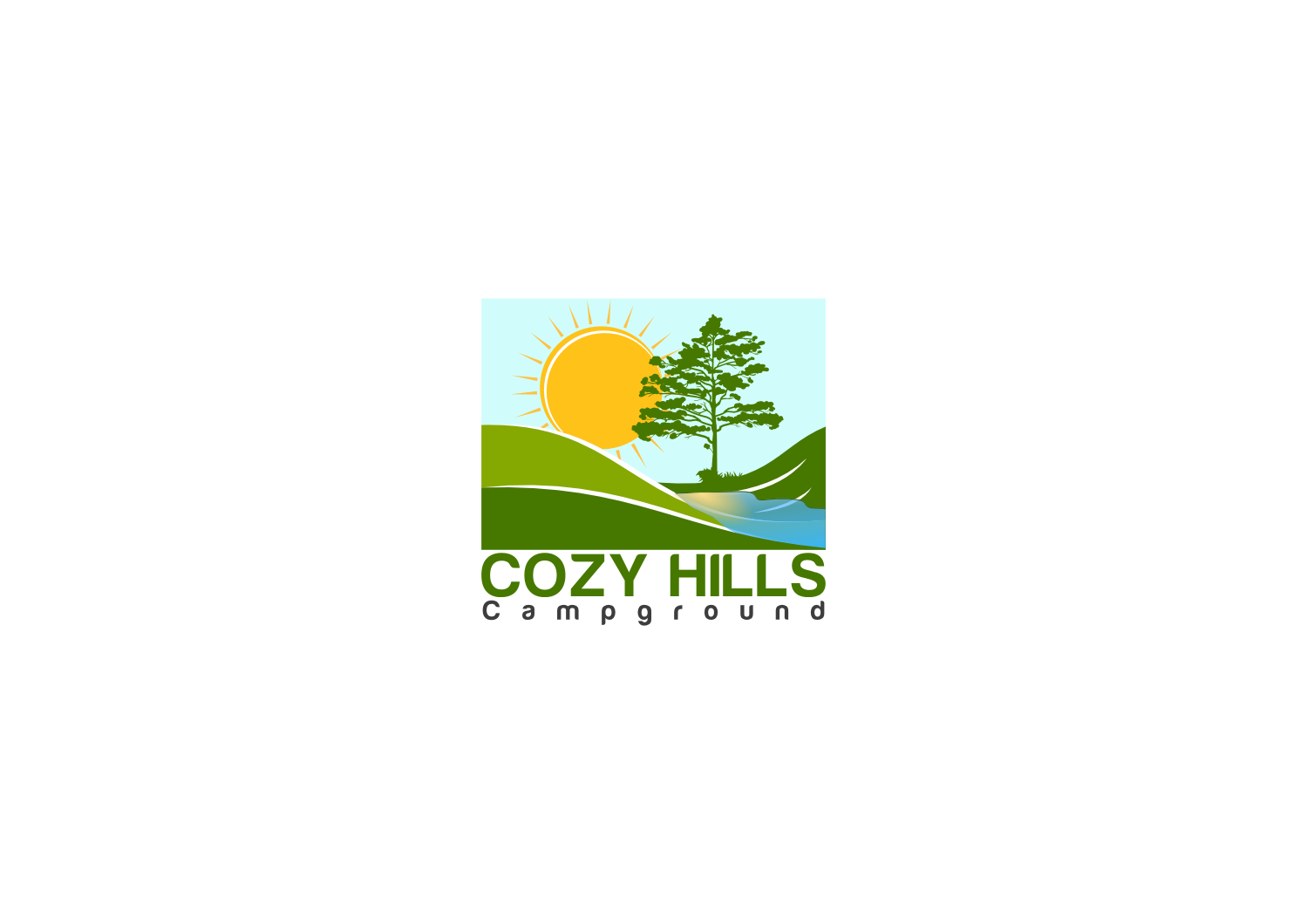 Diseño de Logo por Bipin Joy para Cozy Hills Campground | Diseño #8765951