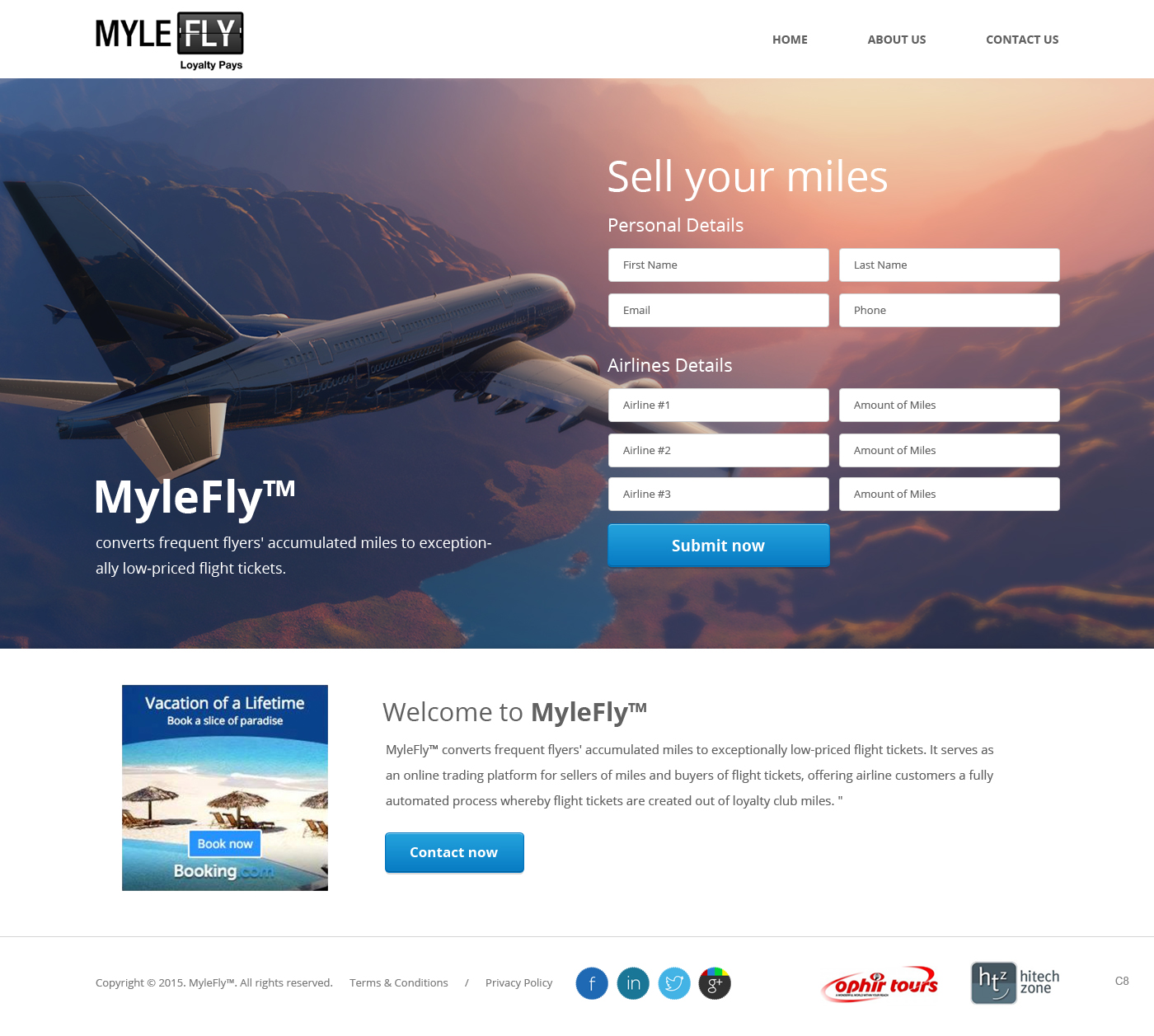 Web Design by pb for MyleFly | Design #8496504