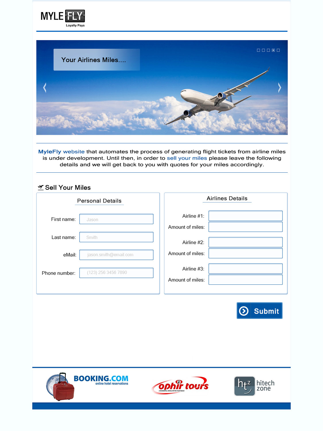 Web Design by refinement.web for MyleFly | Design #8517502