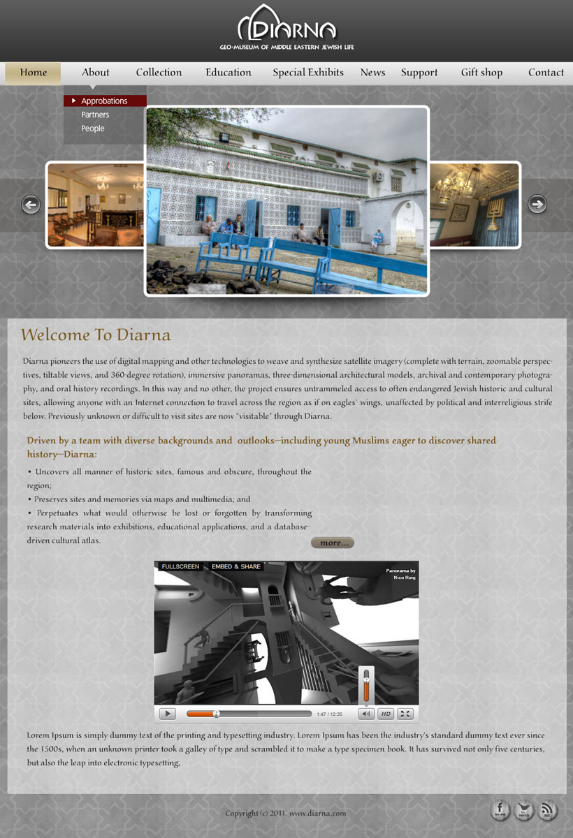 Wordpress Design by pb for Digital Heritage Mapping, Inc. | Design #460787
