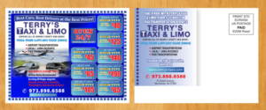 Postcard Design by Venus L. Penaflor for TERRY'S TAXI | Design #8409324