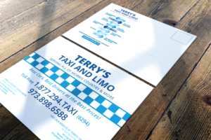 Postcard Design by lionx for TERRY'S TAXI | Design: #8407302