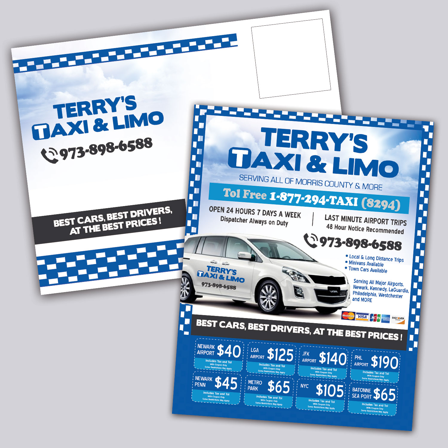 Postkarten-Design von ordelya.nicole für TERRY'S TAXI | Design #8403658