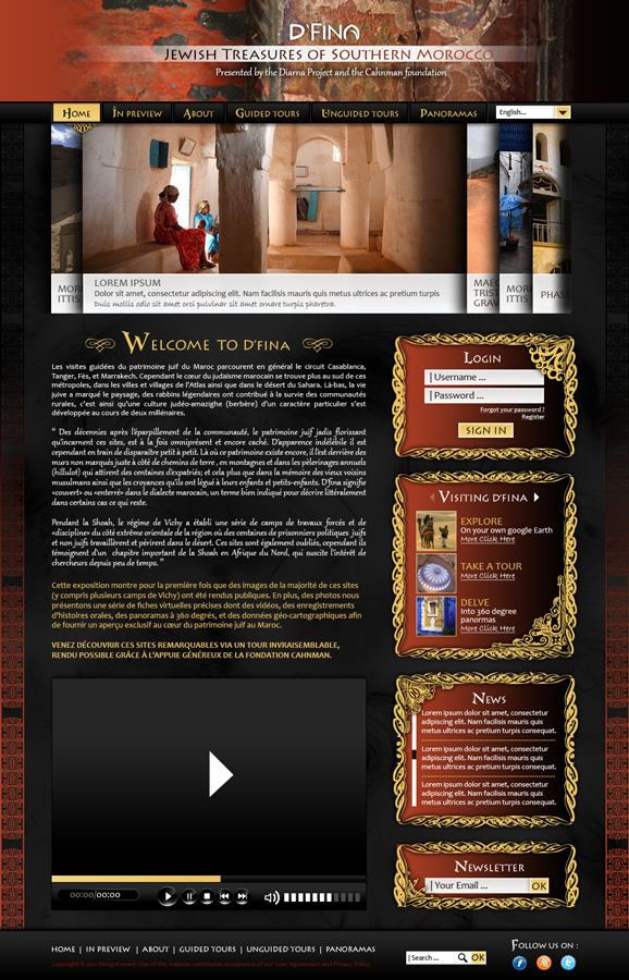 Wordpress Design by lirisnocif for Digital Heritage Mapping, Inc. | Design #465696