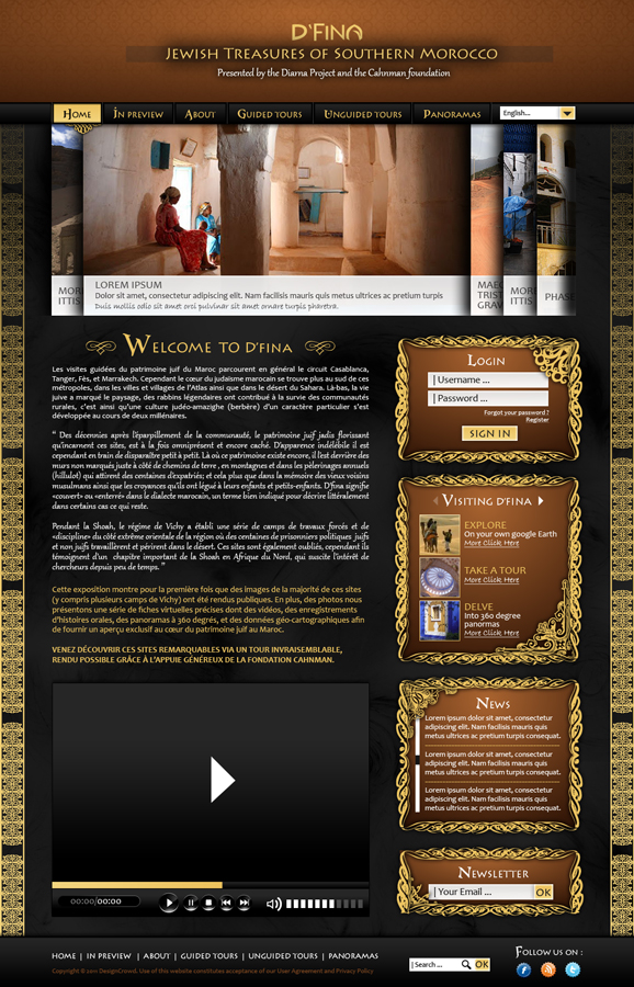 Design Wordpress par lirisnocif pour Digital Heritage Mapping, Inc. | Design #465701