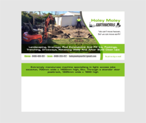 Design de Carte Postale par INDIAN_Ashok pour holey moley earthworks | Design : #8412040