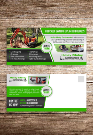 Design de Carte Postale par debdesign pour holey moley earthworks | Design : #8412749